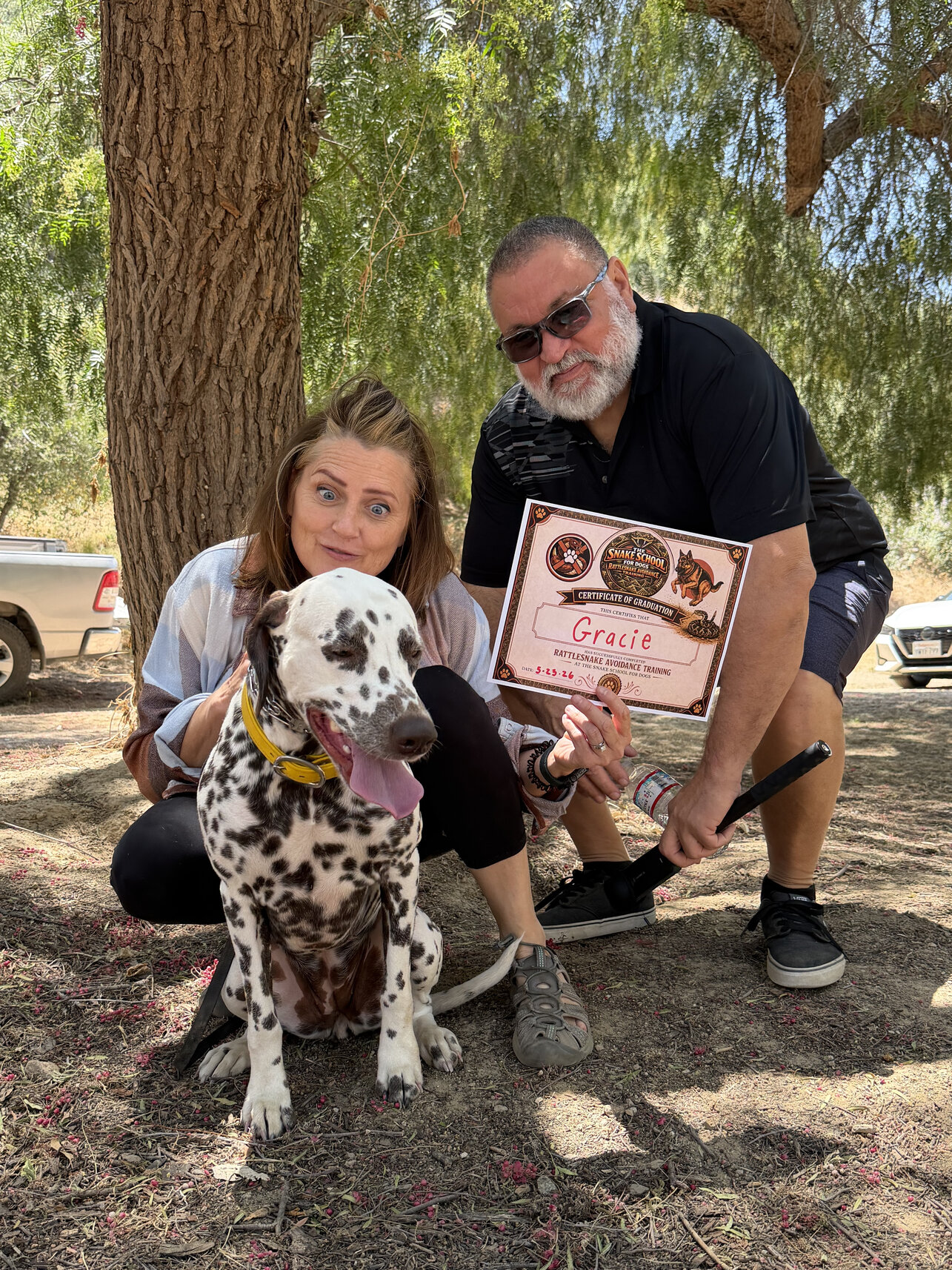 Gracie — Snake School graduate on graduation day