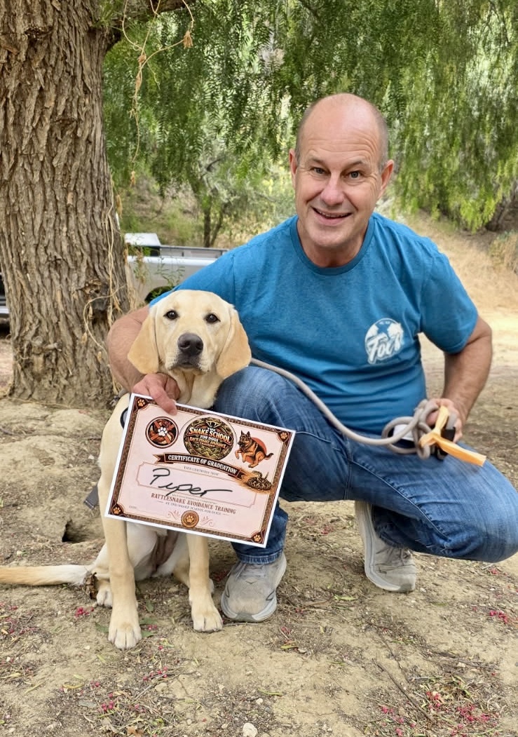 Piper — Snake School graduate with diploma